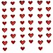 48 Red Hearts Garland- Valentines Day Red Heart Hanging Garland, Conversation Hearts Decorations, Valentines Garland, Valentine Heart Decorations, Heart Garlands, Heart Decoration, Valentines Day Decoration