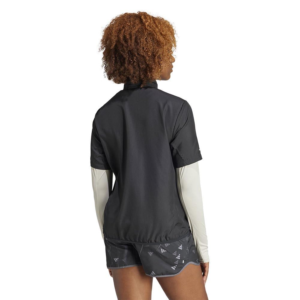 Adidas Damen Run It Short Sleeve Jacket Jacke