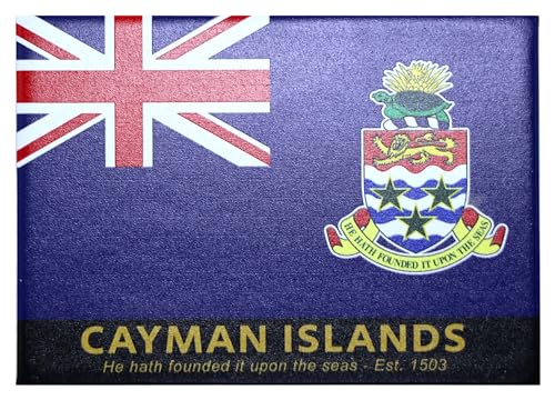 Imán decorativo bandera Islas Caimán 2.5" x 3.5" miniatura 1
