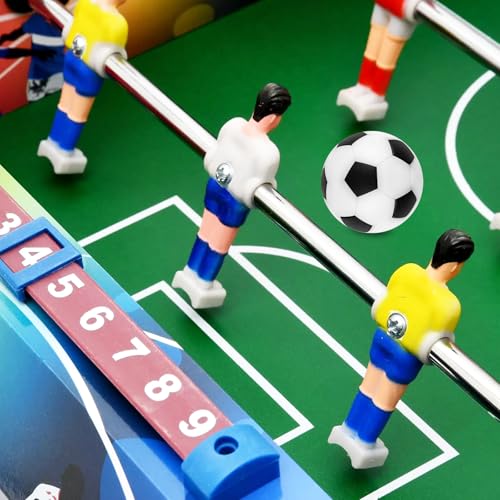 Cigrubo 10 Stück Tischkicker Bälle, Tischfußball Kickerbälle Kinder, Kicker Bälle, Fussball Spielzeug, Tisch Fußball Ball Innen 2-Spieler FußBall Tischspiel für 3+ Kinder Und Erwachsene Schwarz Weiß