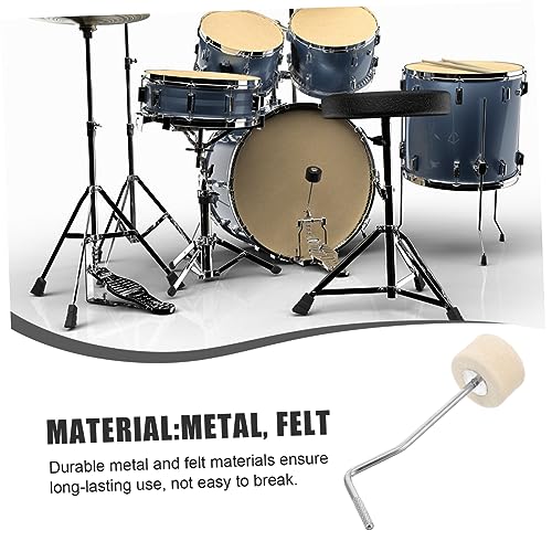 Pedal de bombo Totority con martillo de metal y fieltro miniatura 3