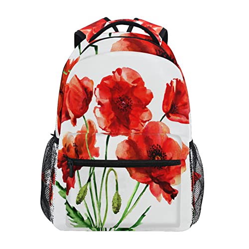 Sac à dos école coquelicots pour sorties nature et rentrée des classes