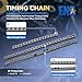 ENA Timing Chain Kit Compatible with Dodge Jeep Dakota Durango Grand Cherokee Ram 1500 4.7L V8 1999 2001 2002 2003 2004 Replacement for 9-0393S 12609258, 12623513 90393SX