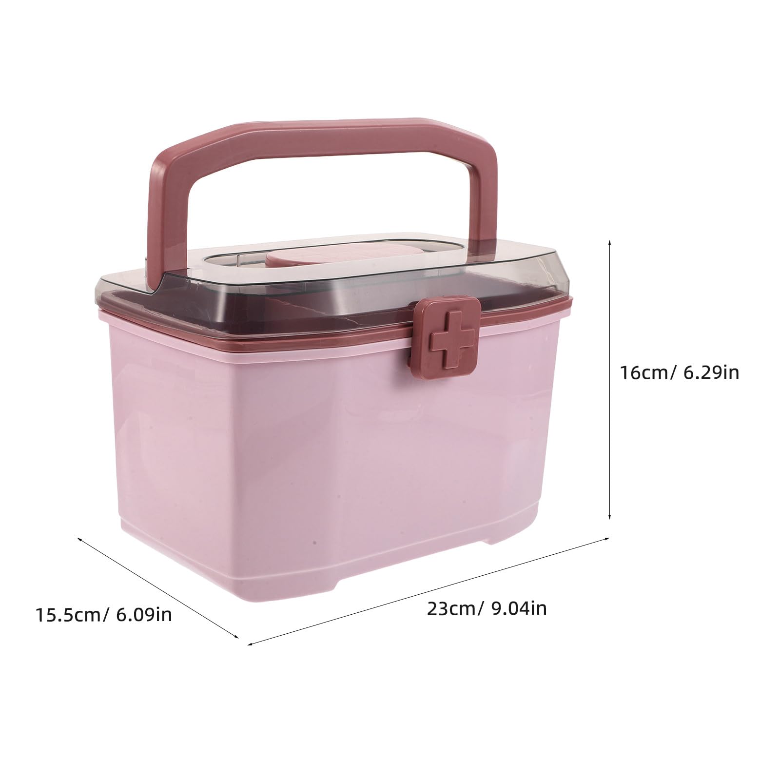 Organizer Scatola Organizzatrice con Scomparti Multipli e Divisori Portatile in Pp e Abs con Ampio Spazio e Protezione Sicura per Medicinali per Farmaci da Viaggio e Casa