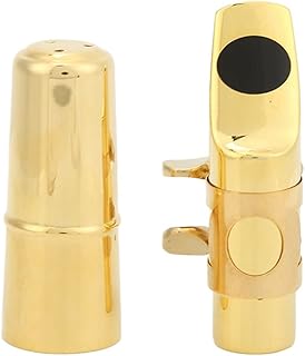Kit de boquilha para saxofone, acessórios musicais compactos Boquilhas para saxofone alto Metal durável com almofadas para Althorn para instrumentos de sopro(Breeze No. 8)