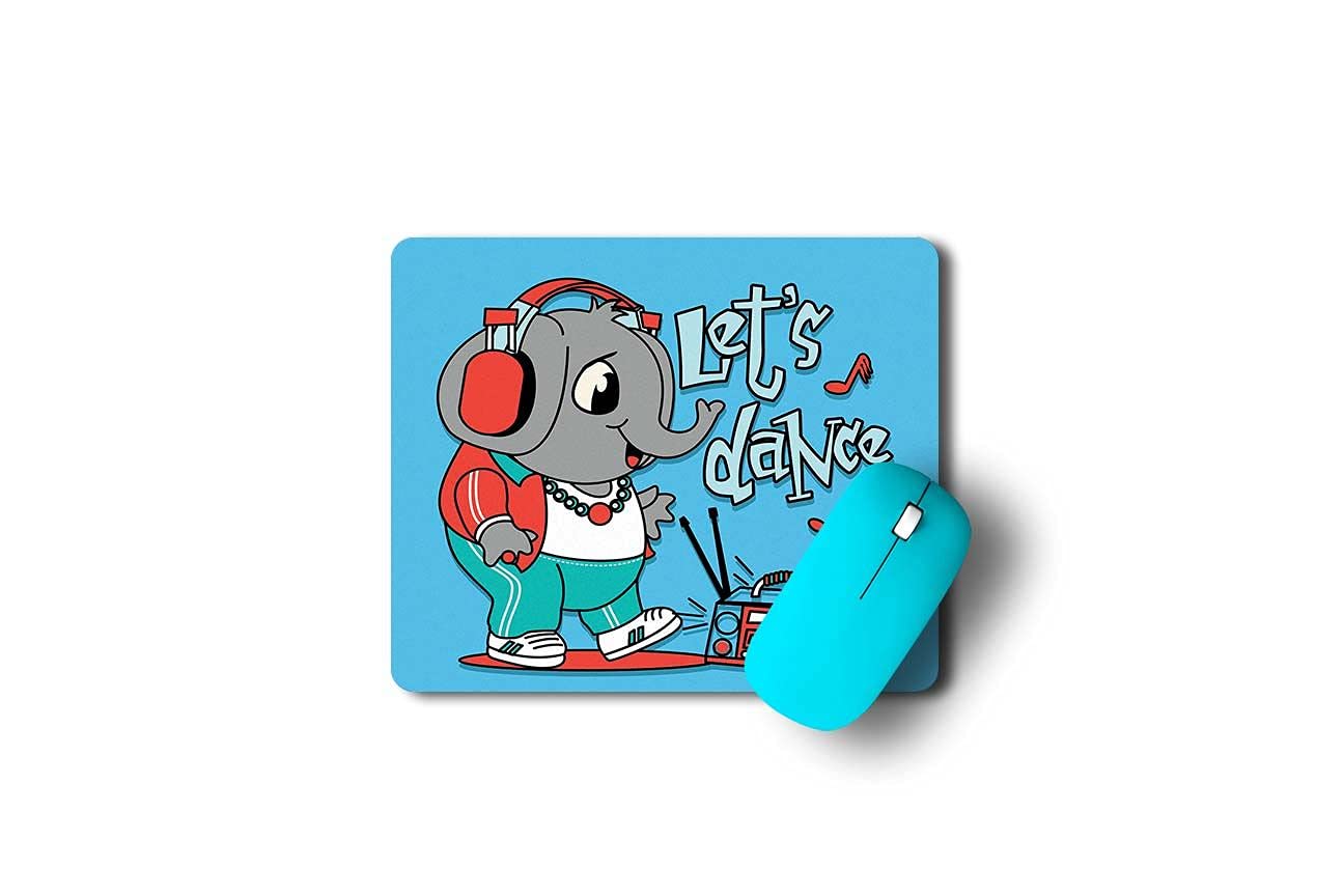 Funky Elephant Mouse Pad|Lets Dance|Rubber Base Non-Slippery Mouse Pad|Abstract Designs,Colorful,Rectangular |Friendly for All Types of Mouse Pad|Mouse Pad for Gaming (B096FX3DTL) Amazon Price History, Amazon Price Tracker