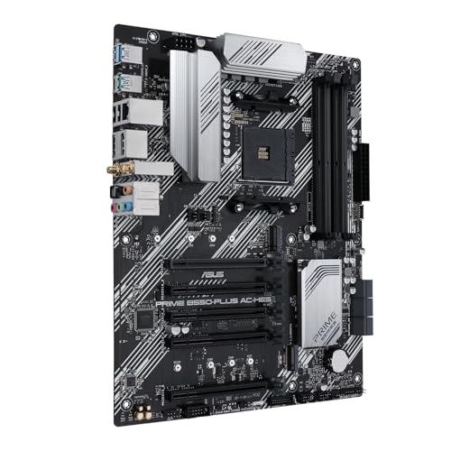 Image of MICRO CENTER AMD Ryzen 7 5800XT Desktop Processor with ASUS Prime B550-PLUS AC-HES AM4 ATX Motherboard (Dual M.2, PCIe 4.0, WIFI5, 1Gb Ethernet, SATA 6 Gbps, USB 3.2 Gen 2 Type-C)