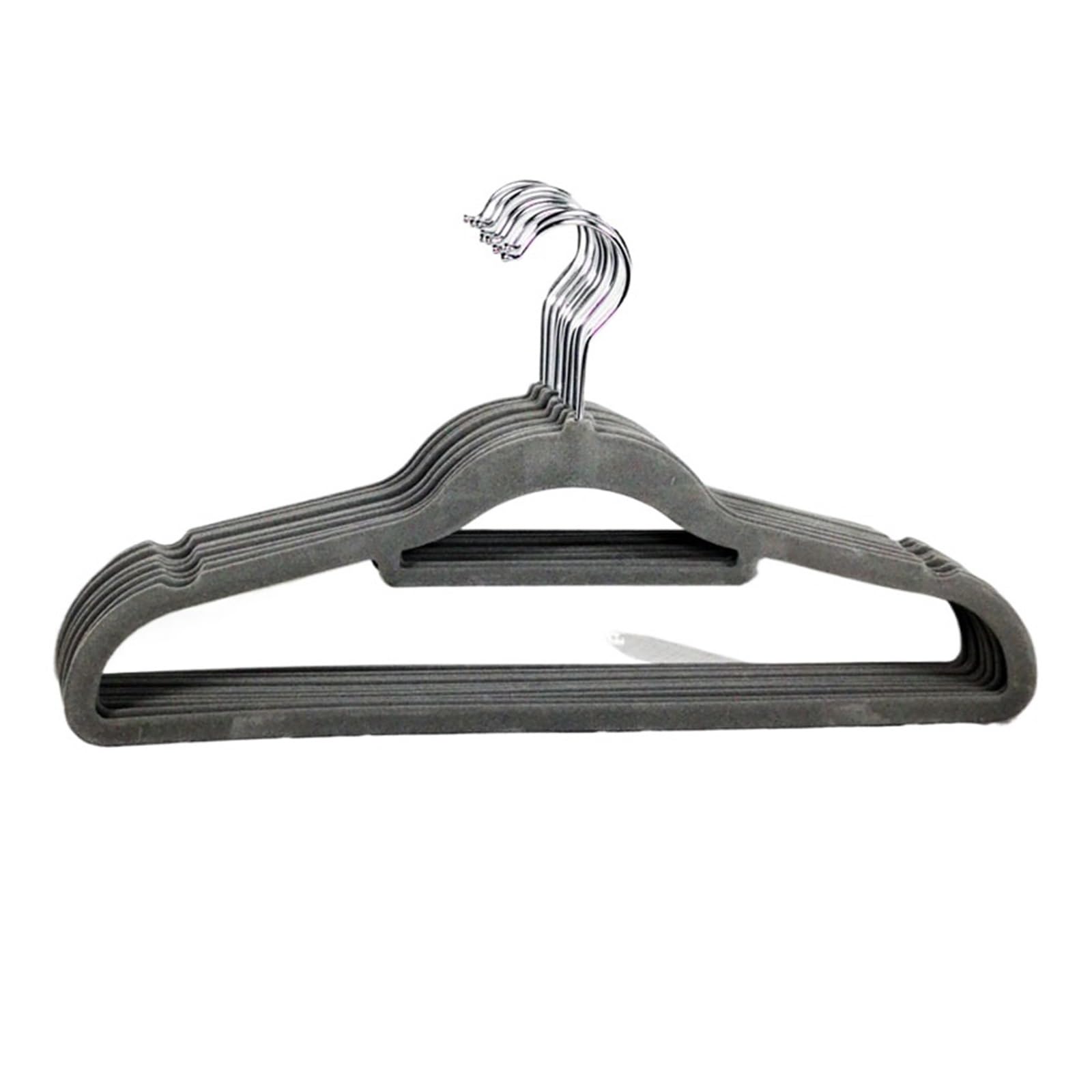 Velvet Hangers 10pcs/Lot Hanger Clothing Store Coat 45cm/35cm Velvet Clothes Hangers Hooks for Rack Dress Hook(Color 4,45CM 10PCS)