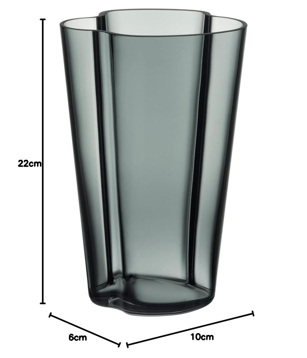 ⭐️新品 希少 イッタラ アルヴァ・アアルト 花瓶220mm ダークグレー Amazon.co.jp: Alvar Aalto Collection Aaltovase 220mm dark GY