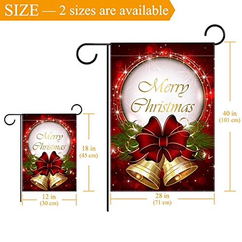 Drapeau de jardin de Noël double face polyester toutes saisons - 3