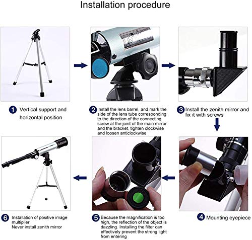 Telescopio Refractor Portátil para Niños y Principiantes miniatura 5