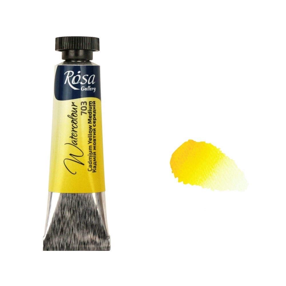 Professional Watercolour Paint, 10ml Tubes, Gallery, Artist Quality (Cadmium Yellow Medium)