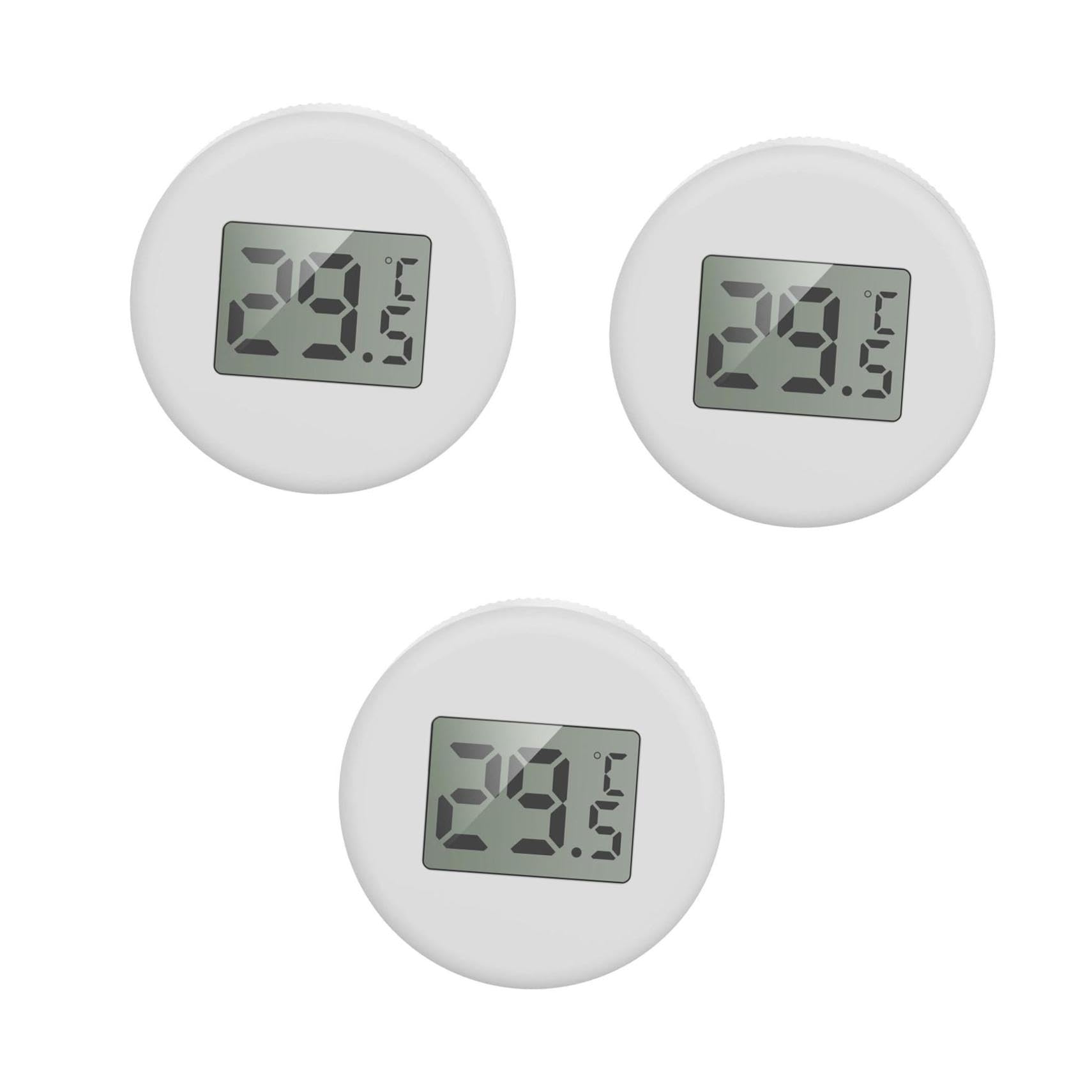 BESPORTBLE 3piezas Digital Sumergible Para Acuario Con Pantalla Lcd Grande y Ventosa Fuerte Para Control De Temperatura Peceras y Acuarios