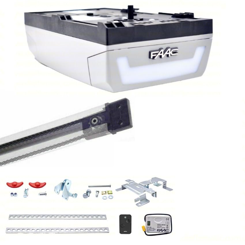  KIT FAAC DOLPHIN 24V AUTOMAZIONE X PORTA BASCULANTE A SOFFITTO 60KG + GUIDA 3.2M