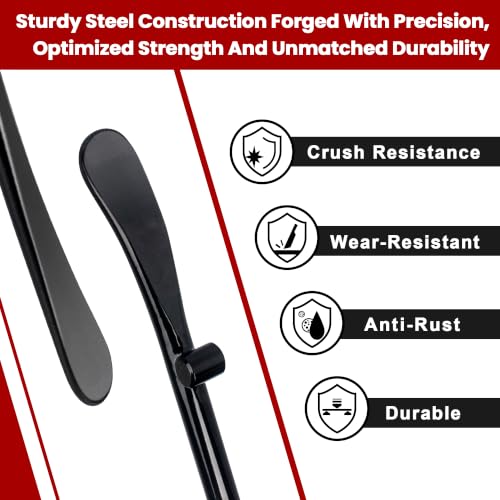 Image of 2 PCS Tire Bar Iron, 38In Tire Spoons, Tire Mount and Demount Iron, Black