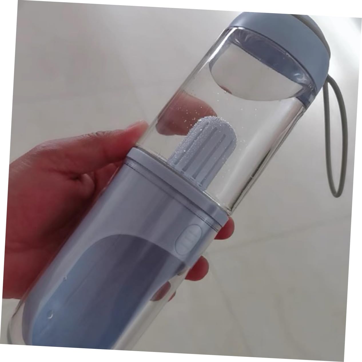 ERINGOGO Borraccia per Cani e Gatti 330ml, Portatile da Viaggio, ABS PC Silicone, Operazione Mano, Antipolvere, per Uscite