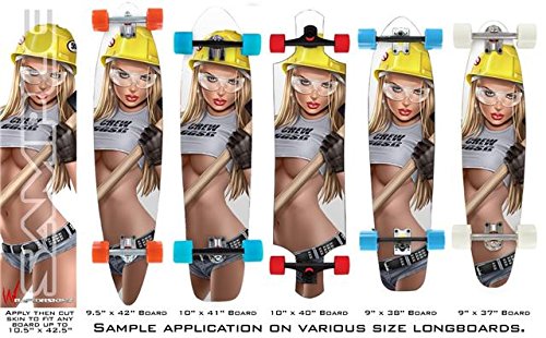 Hammer Time - Decal Style Vinyl Wrap Skin fits Longboard Skateboards up to 10