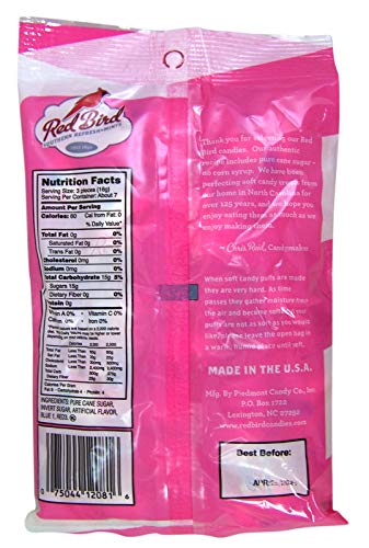 Red Bird Cotton Candy Flavored Candy, Mints Individually Wrapped, Unique Candy, 4 oz Bag - image 3