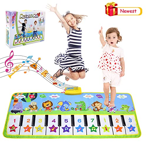 NEWSTYLE Muziek Piano Mat voor Kinderen, Kinderen Touch Spelen Toetsenbord Muzikaal Tapijt Piano Vloermat Dansmat… - Image 8
