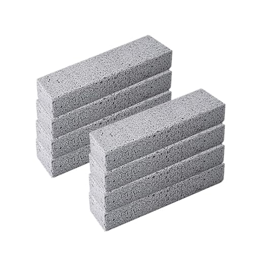 AKEIE Pumice Stone Toilet Cleaning Bowl Stick, Remove Toilet Bowl Hard Water Rings, Calcium Buildup and Rust Suitable for Cleaning Toilet, Bathroom, Kitchen Sink,BBQ Oven Grill, Pools, Spas,8 Pcs