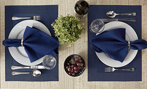 55% Off DII PVC Woven Placemat Set (6-Piece, Nautical Blue)