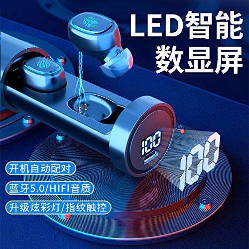 pedkit Fones de ouvido estéreo Hi-Fi True Stereo sem fio com Box Touching Control BT 5.0 Fones de ou