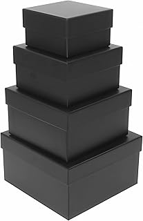 4 Pack Large Nesting Gift Boxes with Lids, 3.7