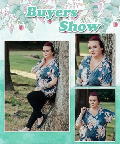 Image of TIYOMI Plus Size Tops for Women V Neck Tshirts Basic Tunic Casual Hawaii Floral Tie Dye Camo Summer Short Sleeve Tee XL-5XL