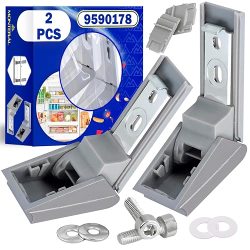 MONTERAL Kit de Bisagra 9590178 9590124 para Tirador Puerta Frigorifico para Liebherr Garantía de 10 Años