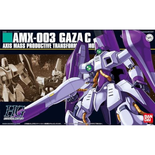 Bandai 1/144 Scale Kit HGUC 062 Gundam AMX-003 Gaza C miniatura 1