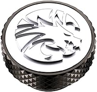 Vista 3 de Bykski G 1/4in. Tapón de parada con logotipo de dragón moleteado (B-PD5-DG) - Plata