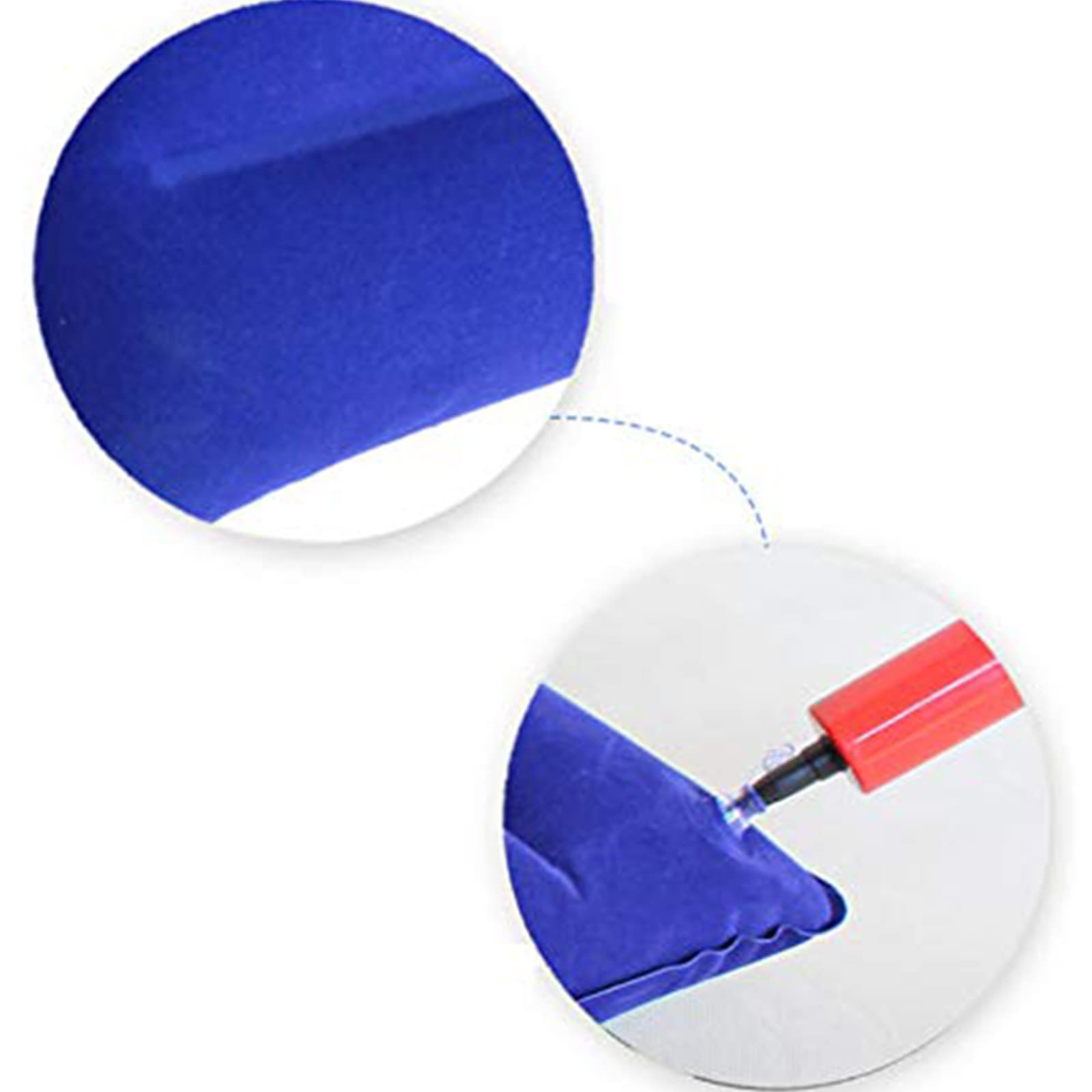 NEFSO Cojín de Aire antiescaras para Pacientes con Orificio: Almohada de Aire Inflable para Silla de Ruedas, hemorroides, Embarazo, Alivio del Dolor de coxis y enfermería en la Cama, Azul (Azul)
