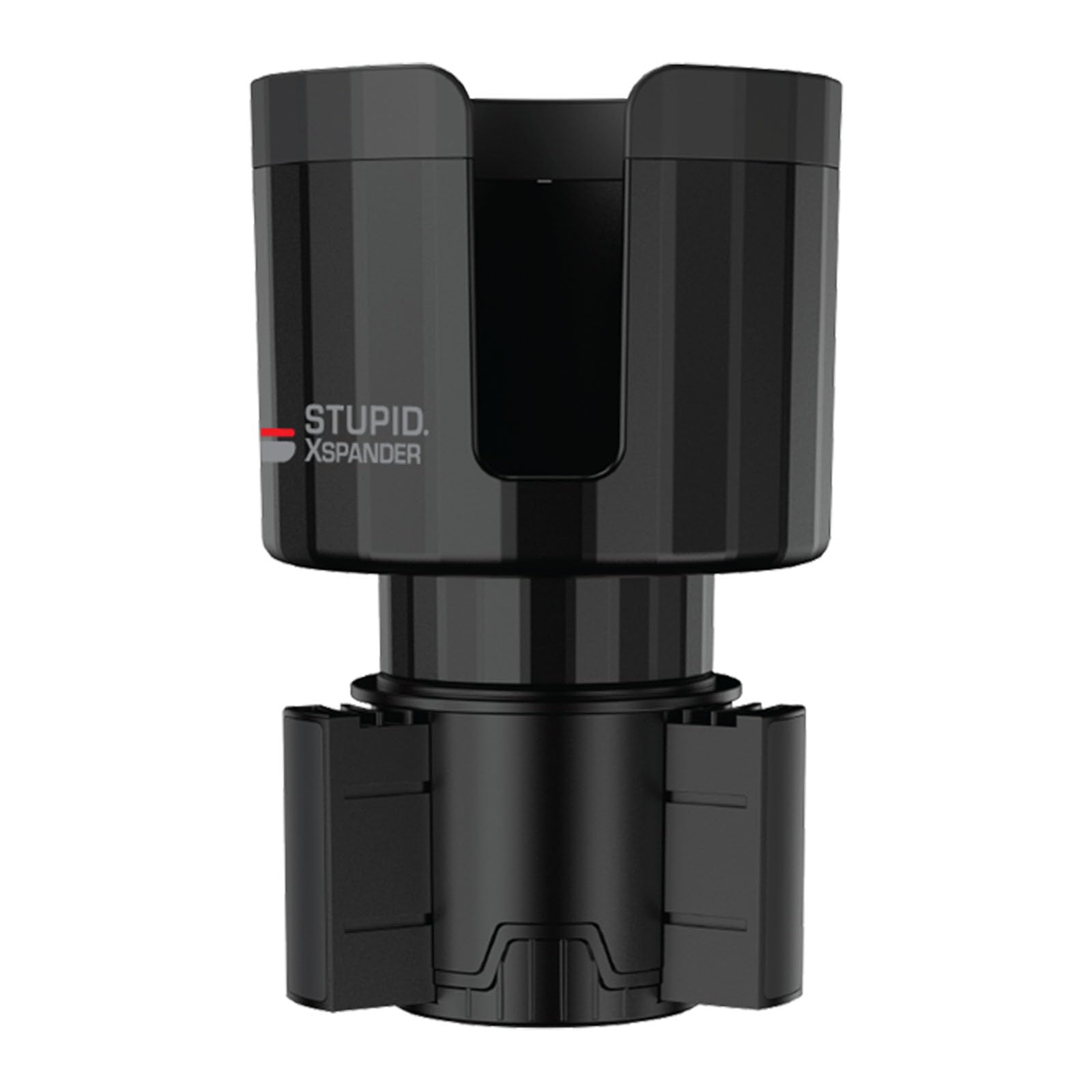 Stupid Technologies - XSpander – Universal Cup Holder Expander for Yeti, Hydro Flask & Big Bottles – Adjustable, Durable, Car Compatible – Black