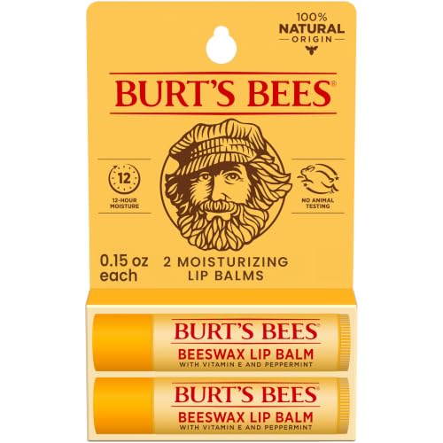 Burt's Bees Lip Balm, Original Beeswax, 0.15 oz., 2 Tubes - image 1
