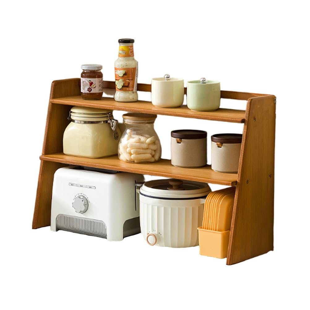 Soporte para tazas de café de madera y estante de té para encimera de cocina, soporte para matcha y exhibición de tazas, perfecto para accesorios de barra de café