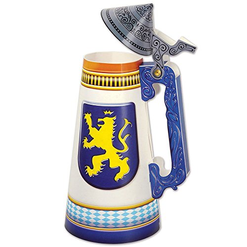 Beistle 54832 Centro de mesa para jarra de cerveza, 113/4 pulgadas