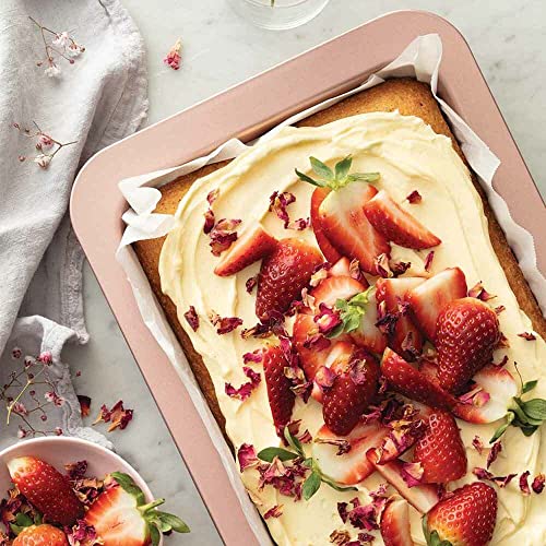 Wiltshire Rose Gold Slice Tin, PFOA PTFE Free, Robust Brownie Cake Pan, Non-Stick Coating, Rectangular Coated Baking Pie Tin - Image 4
