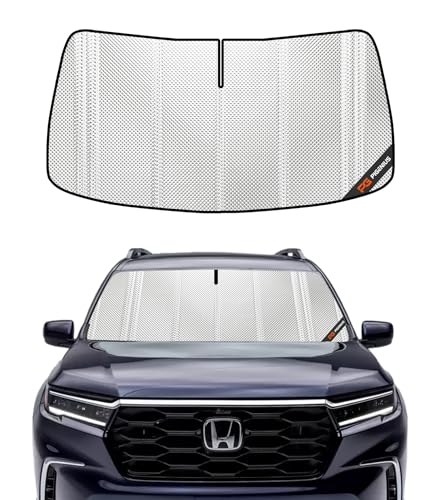 Pigenius Windshield Sun Shade for Honda Pilot 2023-2025. Full Coverage Rearview Mirror Shade for...