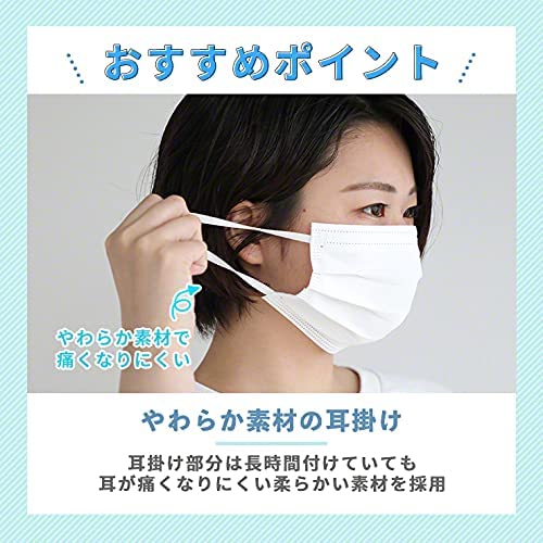 Amazon.co.jp: Qurra(クルラ) さらさら しろくまちゃんマスク 使い捨て