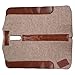 Billy Royal Performance Wool Felt Horse Saddle Pad | Color TAN | Wither Cut Out Design | Genuine Leather Reinforcements | Dense Woolen Felt | Customizable Back Plate | Optimal Horse Comfort