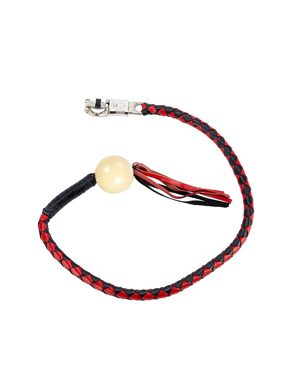 Motorcycle Whips 42" Get Back Whip with ball, Biker Whips Handlebar Accessories for motorbike