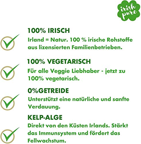 Irish Pure Veggie Hundesnack | 1 x 150g Veggie Sticks | Training Hund | Getreidefrei | Hunde Belohnung | 100% Natürlicher Snack | Hundeleckerli | Gesunder Hundesnack | Kausnack | Premium