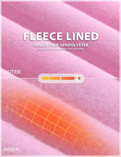 THE GYM PEOPLE Women's Oversized Fleece Sweatshirts Loose Fit Crewneck Long Sleeve Pullover Tops - Image 5