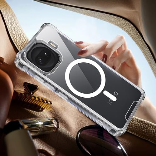 Image of A rtistque Clear Back Cover Case for iQOO 15R 5G | Compatible with Mag-Safe | Premium Cover | Shockproof TPU Bumper | Slim Protective Design | iQOO 15R 5G Back Cover - Transparent