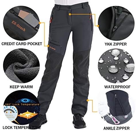 Womens Outdoor Snow Ski Pants Waterproof Hiking