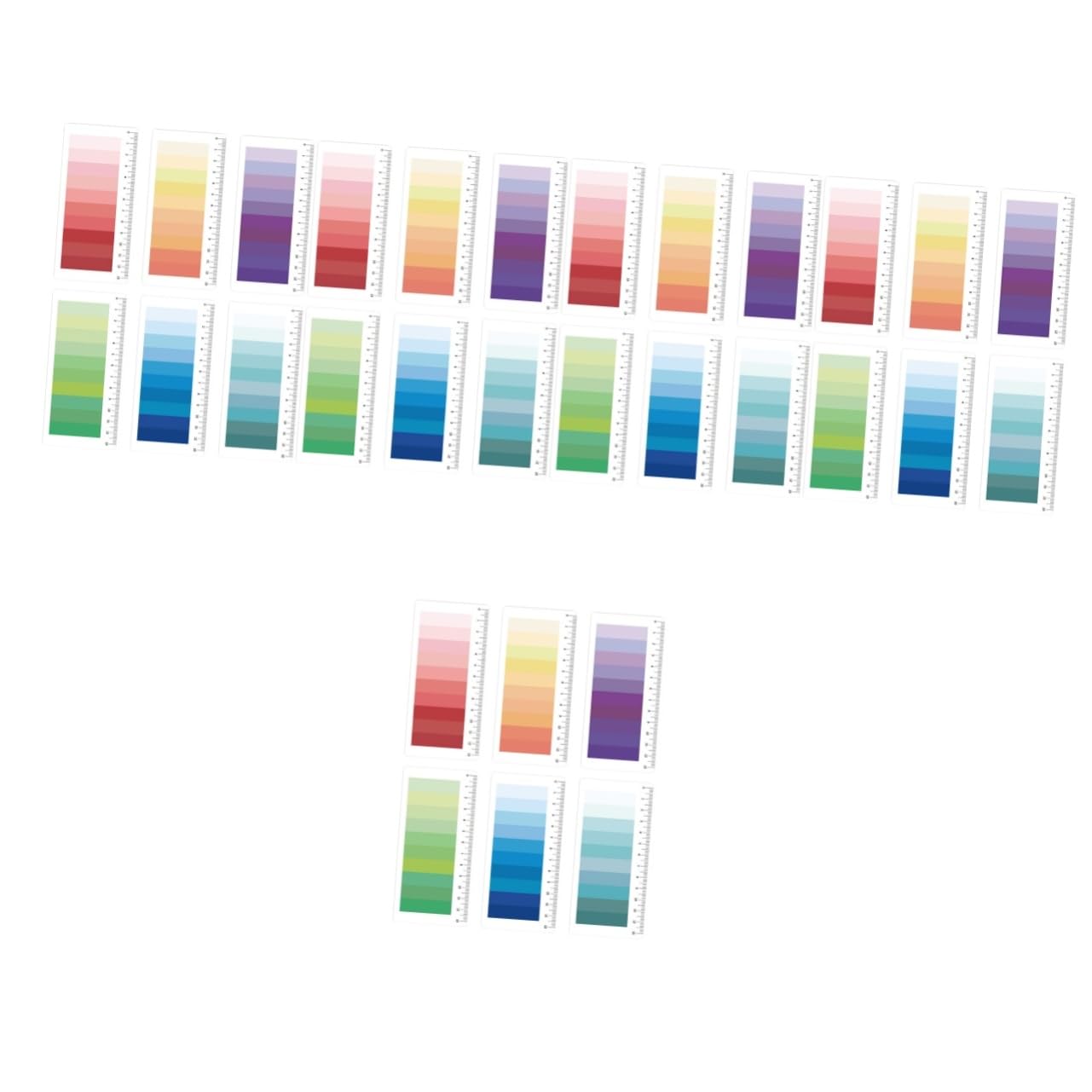 HOMSFOU 30 Set Linguette Adesive Colorate per Libri Segnapagina Pratici e Comodi per Casa e Ufficio per Design e Leggero Facili Riporre e Trasportare