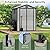 5.5x4 FT Resin Storage Shed with Floor, Easy Assemly Outdoor Small Plastic Shed with 2 Doors & 2 Windows, Locable Storage Garden Shed for Bike Lawn Mower Garbage Can
