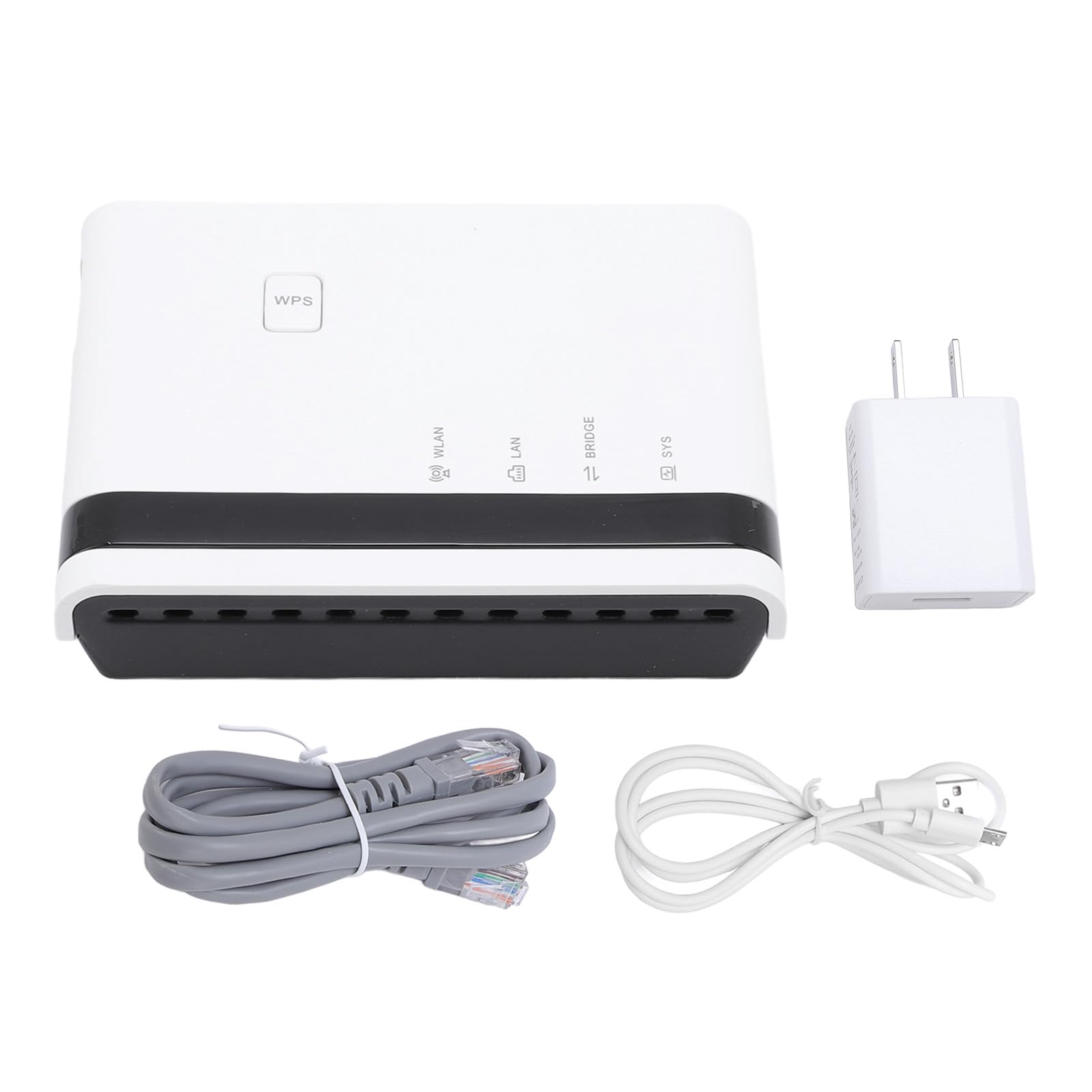 Servidor de impresión inalámbrico, servidor de impresión USB para compartir 4 impresoras USB a través de LAN a través de Ethernet o red WiFi, soporte multimodo, Plug and Play (enchufe de EE. UU.)