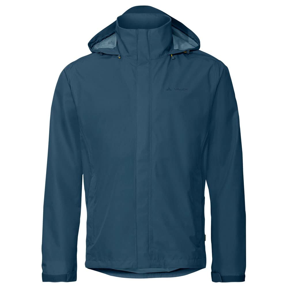 VAUDE Escape Light Men's Rain Jacket, Waterproof Outdoor Jacket, Breathable Windbreaker with Hood, Climate-Friendly Hiking Jacket