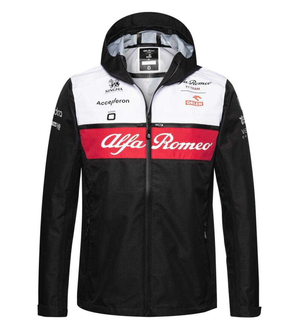 Alfa Romeo Racing mens F1 2022 Team Coat, Black, Small, Black